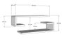 Hanah Home Eldo Sapphire Oak Estante de Pared
